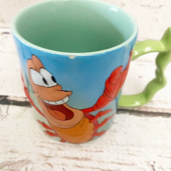 DISNEY Vintage The Little Mermaid 3D Vintage Sebastian Mug - Picture 2 of 8